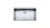 Evier Franke Planar PEX 210-78 en inox 775x505x200 vidage manuel