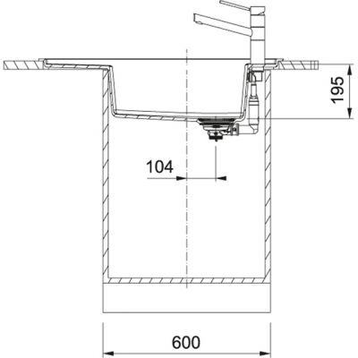 Plan 2 Evier Franke FSG 611-88 BLANC AUTO FRAMES 952460