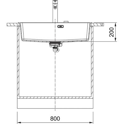 Plan 2 Evier Franke MRG 610-73 PR AUTO BLC AR. MARIS 152371