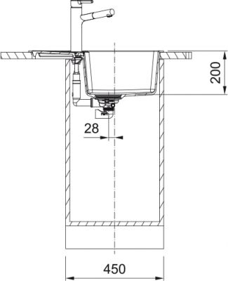 Plan 2 Evier Franke CNG 611-62 BLANC MANU CENTRO 278859