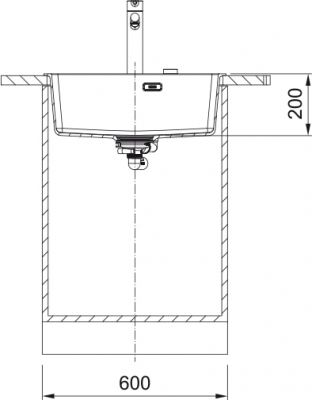 Plan 2 Evier Franke MRG 610-54 PR NOIR MAT AUTO MARIS 152326