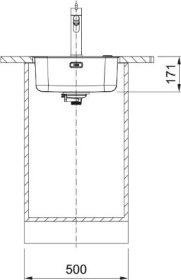 Plan 2 Evier Franke SRX 110-40 INOX MANU SMART 280197