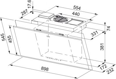 Plan Hotte Franke MYTHOS FVMY AH BK F90 AIR HUB 221473