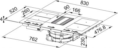 Plan 1 Hotte Franke MYTHOS2GETHER FMY 839 HE MYTHOS TOGETHER 223088