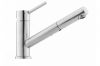 Mitigeur inox lisse Franke avec Douchette extractible TAROS 037100