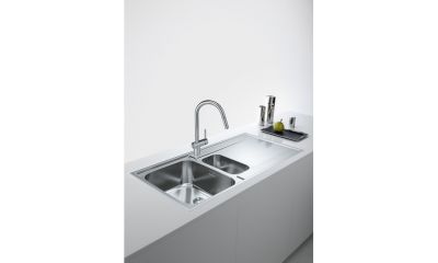 Vue 5 Mitigeur Franke LEDA douchette latéral INOX LEDA 728812