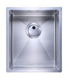 Evier en inox Home-inox Sous Plans HI-34x40R10-VAUTO-SP-BONDLUNE 340x400 avec 1 cuve vidage manuel