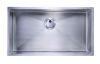  Evier en inox Home-inox Sous Plans HI-74x40R10-VAUTO-SP-BONDSTD 740x400 avec 1 cuve vidage manuel