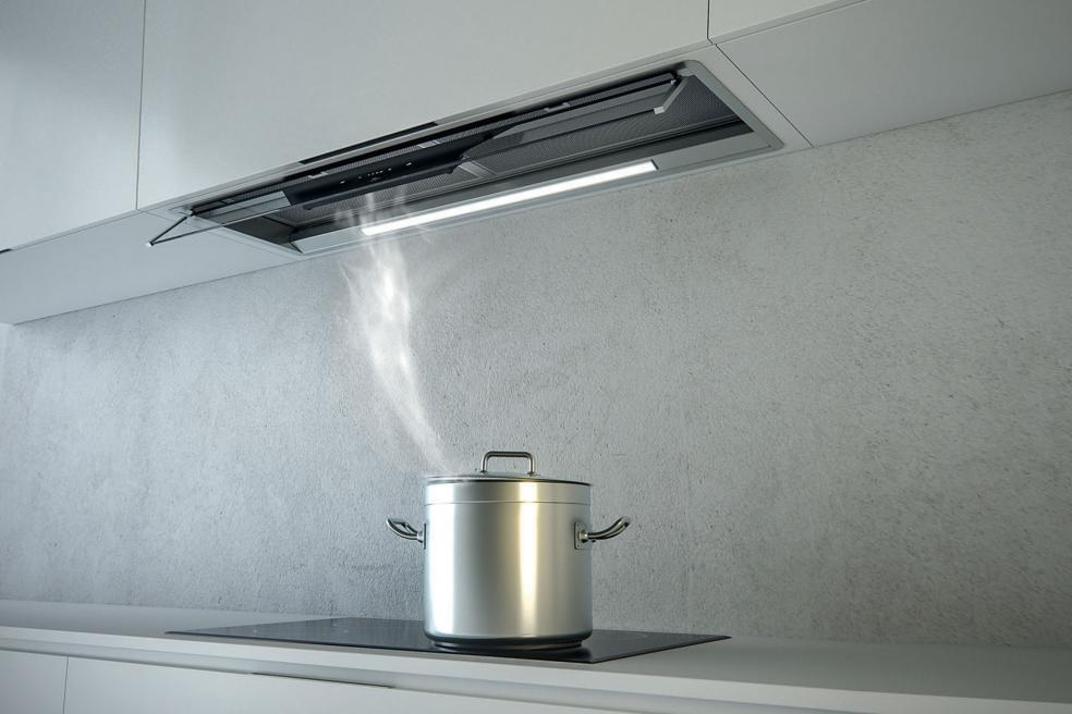  Hotte en inox Luisiair Pavia H94185009 couleur noir et inox H94185009