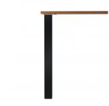 Accessoires en acier Luisina ZDN PRC687079 Pied de table carré en acier noir mat H 870 mm - 60 x 60 mm
