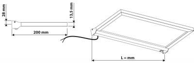 Plan Accessoires en non précisé Luisina Screen ZE0127005 couleur aluminium 900x200