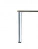 Accessoires en acier Luisina ZDN PR609 057 Pied de table rond en acier aspect inox H 870 mm - Ø60 mm