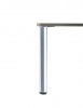 Accessoires en acier Luisina ZDN PR690 057 Pied de table rond en acier aspect inox H 900 mm - Ø60 mm