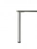 Accessoires en acier Luisina ZDN PR608 015 Pied de table rond en acier chromé H 820 mm - Ø60 mm