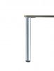 Accessoires en acier Luisina 079 ZDN PR808 057 Pied de table rond en acier aspect inox H 820 mm - Ø80 mm
