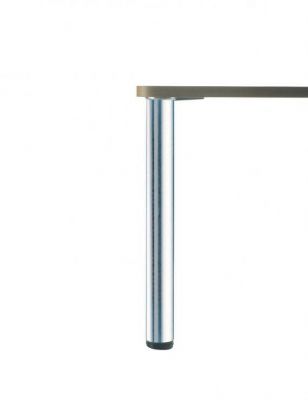 Accessoires en acier Luisina 079 ZDN PR808 057 Pied de table rond en acier aspect inox H 820 mm - Ø80 mm