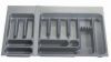 Accessoires en aluminium Luisina Supports De Tablette Pelican ZD R90 couleur gris anthracite 75x31