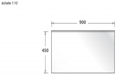 Plan Credence en inox Luisina Fonds De Hotte Inox ZC FH9045 015 couleur inox 900x450