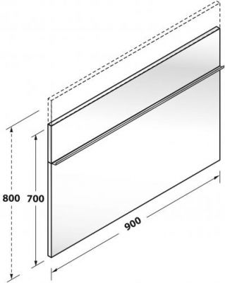 Plan Credence en inox Luisina Fonds De Hotte Inox Réglable ZC FHR90 015 couleur inox 900x700