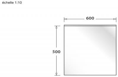 Plan Credence en luisigloss Luisina Fonds De Hotte En Verre ZCCV6050009 couleur noir 600x500