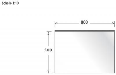 Plan Credence en inox Luisina Fonds De Hotte Inox ZCFH8050015 couleur inox 800x500