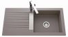 Evier en synthese Luisina Solaire EV296VEAP 231 finition naturalite couleur beton 1000x500 avec 1 cuve vidage automatique égouttoir réversible