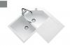 Evier en inox Luisina Eviers D'angle EV22431LC 022 finition luisigranit couleur croma 840x840 avec 2 cuves vidage manuel