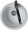Evier en synthese Luisina Eviers Spéciaux EV574 006 finition naturalite couleur blanc avec 1 cuve vidage automatique