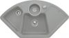 Evier en inox Luisina Eviers D'angle EV6708 02 KD finition luisiceram couleur fossil 1075x600 avec 2.5 cuves vidage manuel