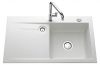 Evier en inox Luisina Élégance EV5052D 006 finition luisiceram couleur polar 800x510 avec 1 cuve vidage manuel
