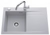 Evier en inox Luisina Élégance EV5054G 005 finition luisiceram couleur alu 800x510 avec 1 cuve vidage manuel