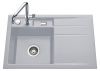 Evier en inox Luisina Trésor EV5018G 005 finition luisiceram couleur alu 780x510 avec 1 cuve vidage manuel