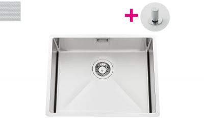 Evier Luisina Vibrato Inox Luisinox Inox nid d'abeille Inox nid d'abeille 450x570 EV54AFIND7