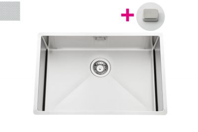 Evier Luisina Vibrato Inox Luisinox Inox nid d'abeille Inox nid d'abeille 450x670 EV55AFIND3