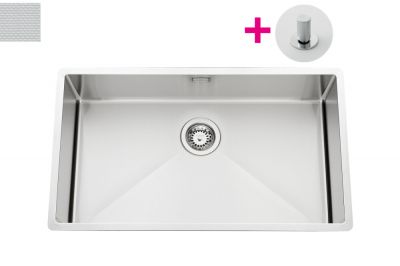 Evier Luisina Vibrato Inox Luisinox Inox nid d'abeille Inox nid d'abeille 450x770 EV56AFIND7