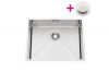 Evier Luisina Vibrato Inox Luisinox Inox lisse Inox lisse 450x570 EVSP54IL12