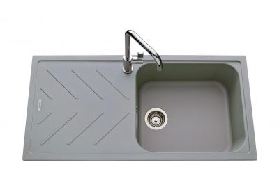  Evier en granit Luisina Arpège EV35011 022 finition luisigranit couleur croma 1000x500 avec 1 cuve vidage automatique égouttoir réversible