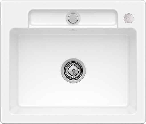 Evier Luisina Siluet-s-flat Céramique Luisiceram Snow white Blanc 490x580 EV33462FKG EV33462FS5