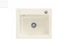 Evier Luisina Subway-s-flat Céramique Luisiceram Snow white Blanc 475x565 EV3309 2F KG