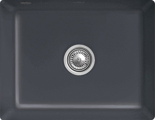 Evier Luisina Subway-su Céramique Luisiceram Graphite Gris foncé 440x545 EV3310 02 I4 EV3310