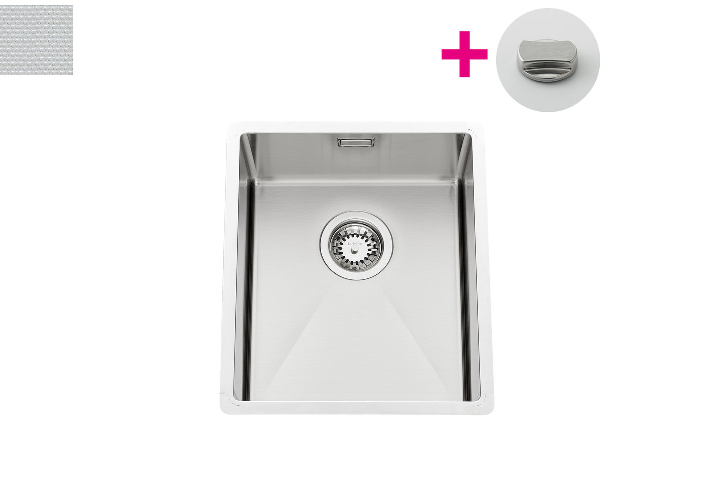 Evier Luisina Vibrato Inox Luisinox Inox nid d'abeille Inox nid d'abeille 450x390 EVSP52IND5 EVSP52IND5