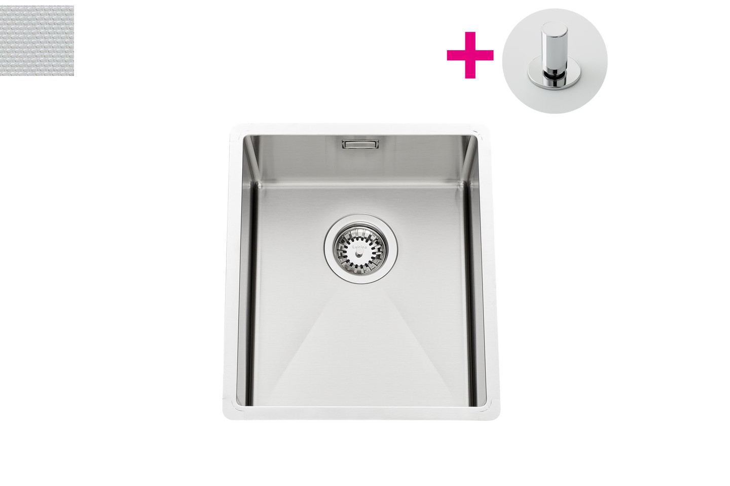 Evier Luisina Vibrato Inox Luisinox Inox nid d'abeille Inox nid d'abeille 450x390 EVSP52IND6 EVSP52IND6