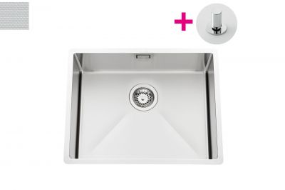 Evier Luisina Vibrato Inox Luisinox Inox nid d'abeille Inox nid d'abeille 450x570 EVSP54IND6