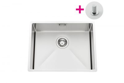 Evier Luisina Vibrato Inox Luisinox Inox lisse Inox lisse 450x570 EVSP54IL7