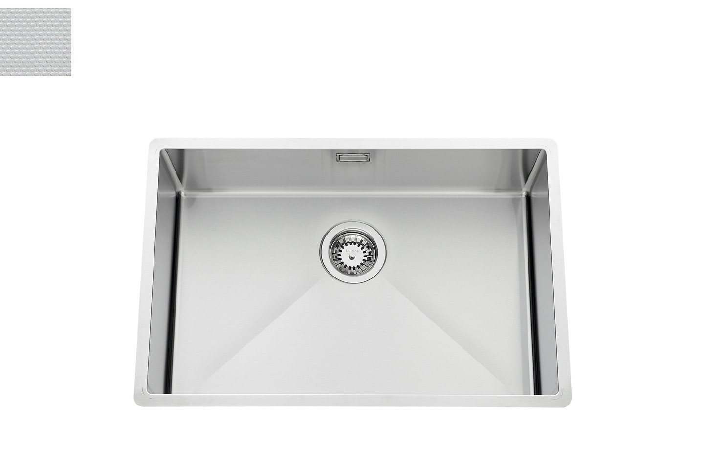 Evier Luisina Vibrato Inox Luisinox Inox nid d'abeille Inox nid d'abeille 450x670 EV55AFIND1 EV55AFIND1