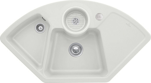 Evier Luisina Eviers-d-angle Céramique Luisiceram Steam Gris 600x1075 EV670802SM EV670802SM