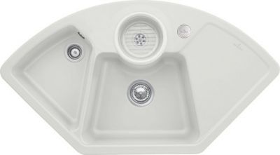Evier Luisina Eviers-d-angle Céramique Luisiceram Steam Gris 600x1075 EV670802SM