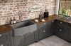 Evier en granit Luisina Esprit Chambord EV9530021 finition luisigranit couleur titanium 898x661 avec 1 cuve vidage automatique