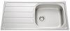 Evier en inox Luisina Rock EV45011 IL finition luisinox couleur inox lisse 1000x500 avec 1 cuve vidage automatique égouttoir réversible