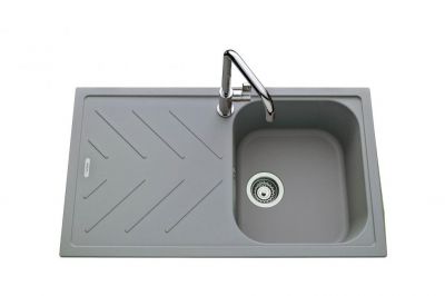  Evier en granit Luisina Arpège EV3501 022 finition luisigranit couleur croma 860x500 avec 1 cuve vidage automatique égouttoir réversible